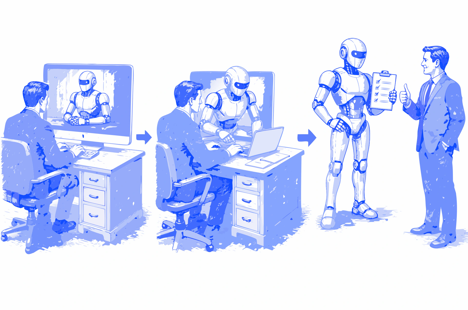 Die drei Stufen: Chat → Copilot → KI-Mitarbeitender